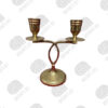 Double Brass Candle Holder