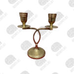 Double Brass Candle Holder